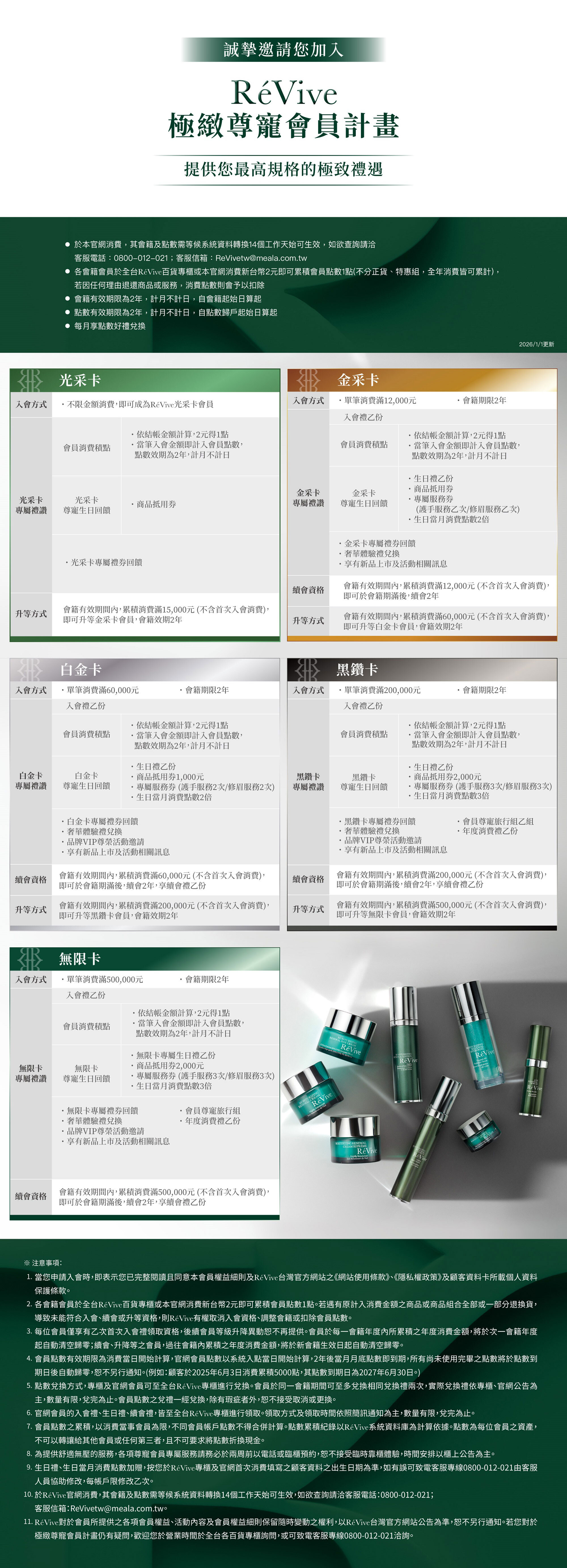 Revive尊寵會員計畫