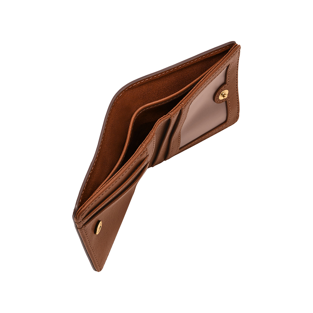 Logan 真皮 短夾-棕色 SL10097388