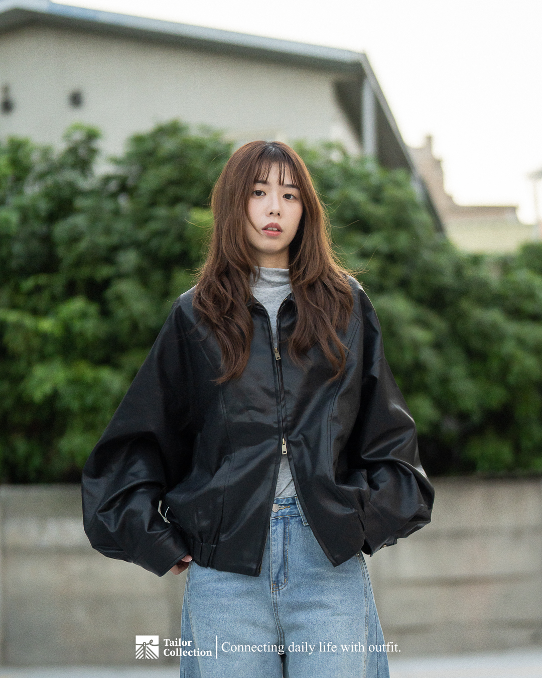 #預購 Tailor collection 美式復古 短款翻領皮外套