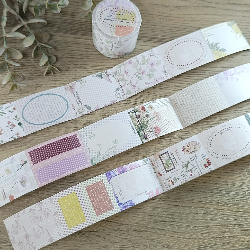 竹工凡花．呢喃祝福 memo貼紙卷 <整捲/分裝>
