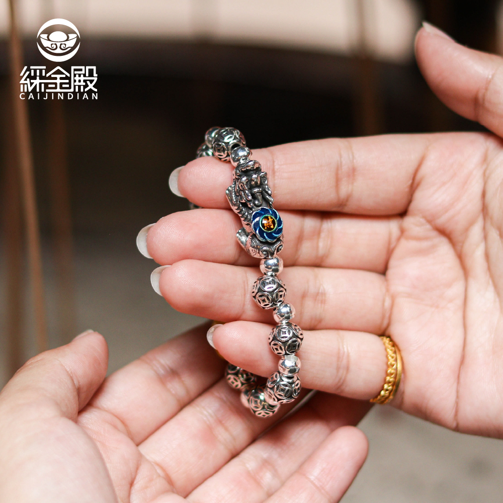 招財貔貅琺瑯手鍊｜旺財｜聚富｜手繩｜飾品｜避邪【綵金殿】