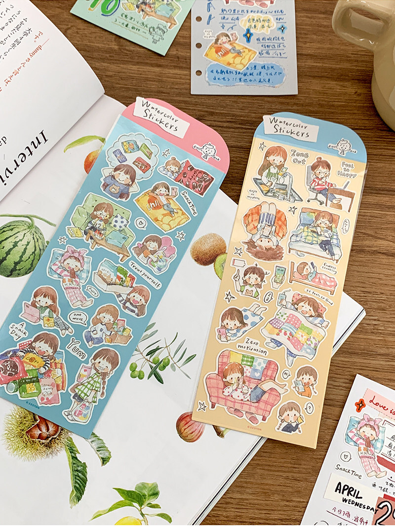 Molinta Sticker Sheets - watercolor v1
