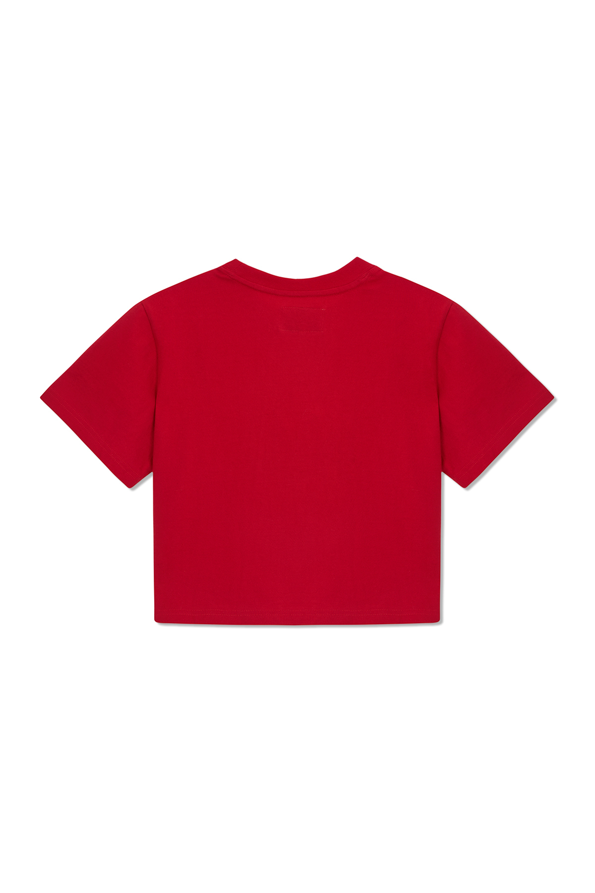 Seoul Lovers愛心印花短版上衣 紅色