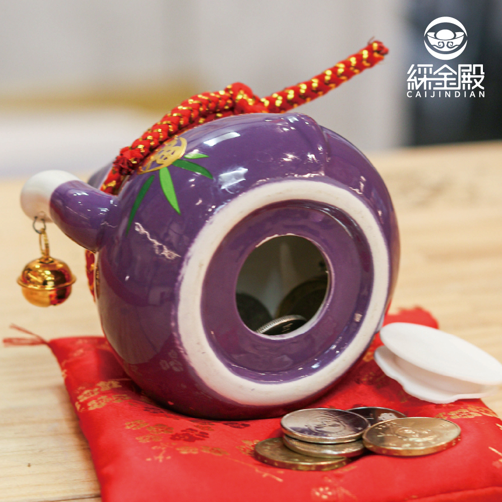 福氣滿滿-好運招財貓撲滿｜開運｜財源滾滾｜手工陶瓷｜存錢筒｜新年賀禮【綵金殿】