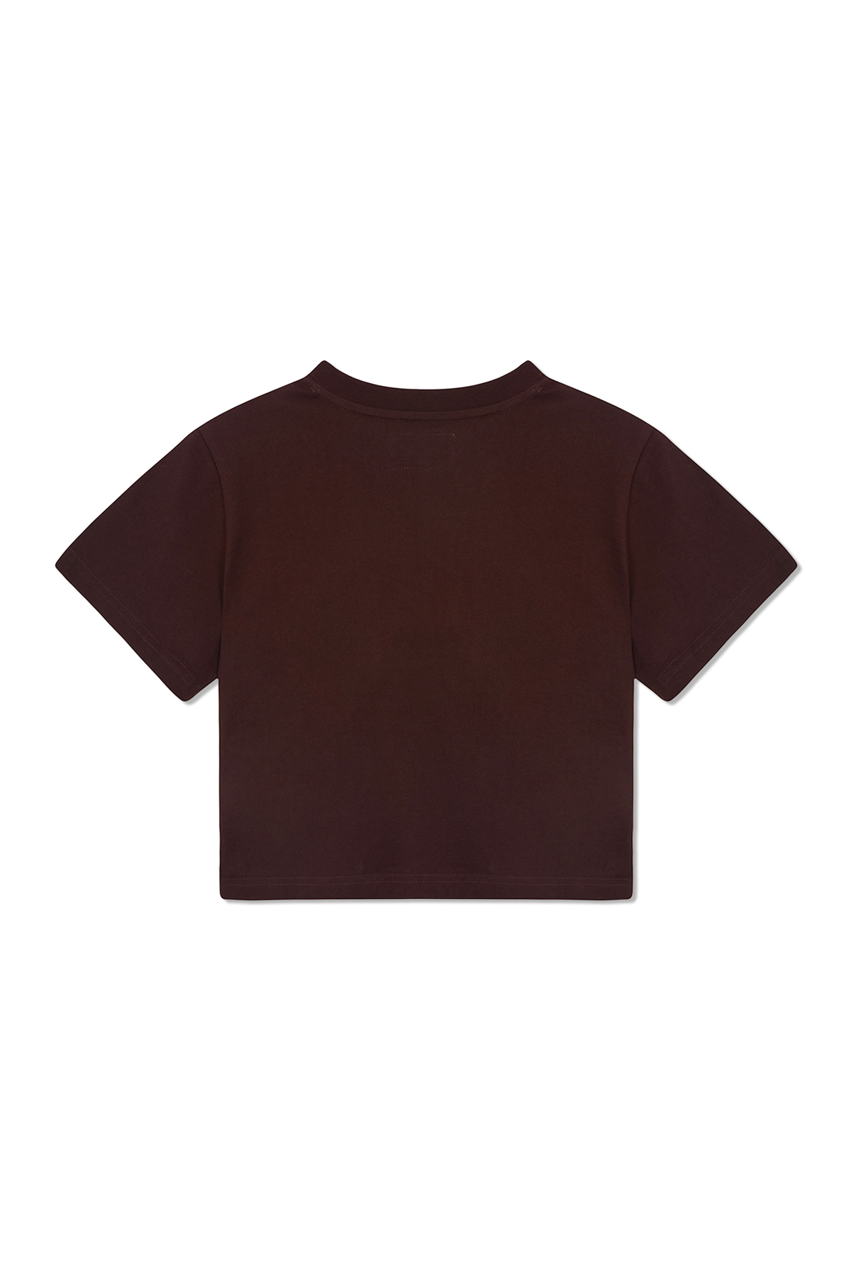 Seoul Lovers印花短版上衣 棕色