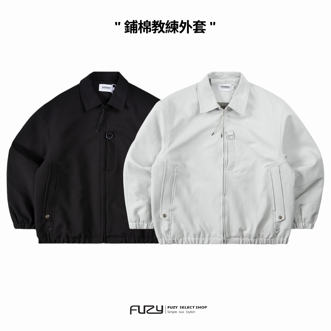 鋪棉 教練外套 寬鬆版型 【 FUZY 】- A201709