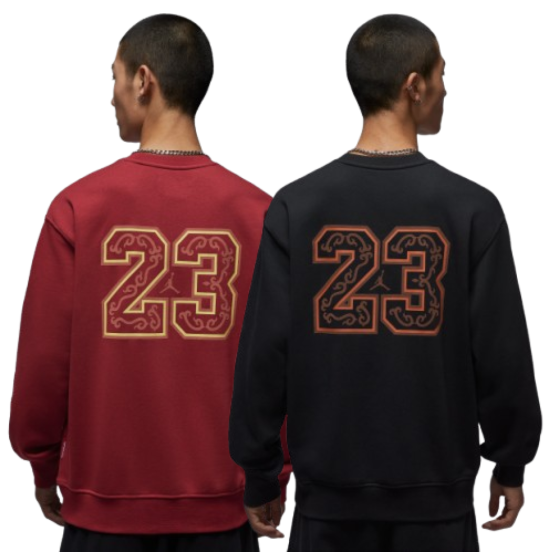 【官網限定】Jordan Flight Fleece "Pegasus" CNY 馬年限定 大學T 黑 IR0113-010 紅 IR0113-613 XII