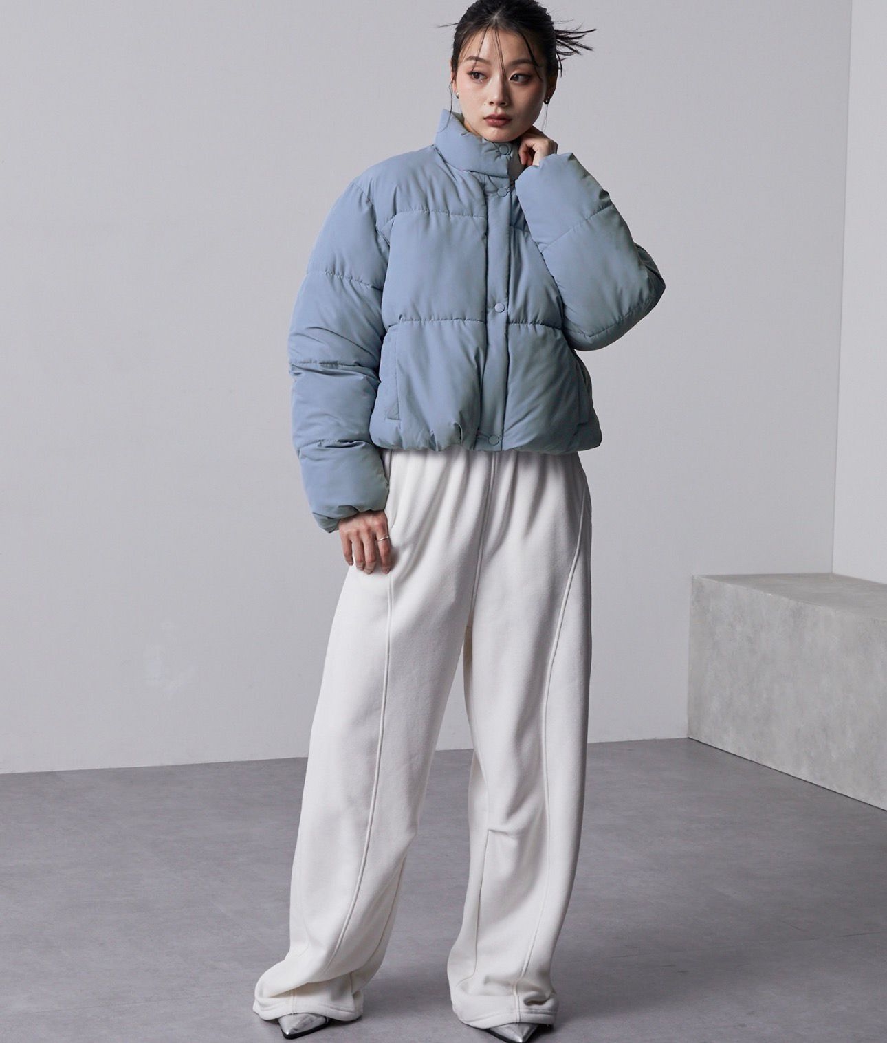 【預購】JN010213 nui nullu 雙向立領加厚短外套