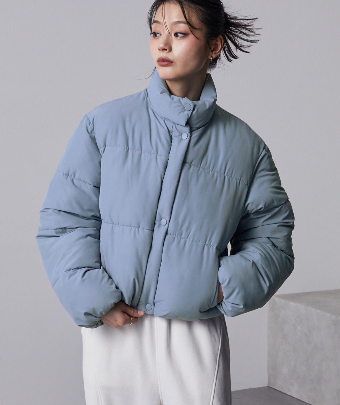 【預購】JN010213 nui nullu 雙向立領加厚短外套