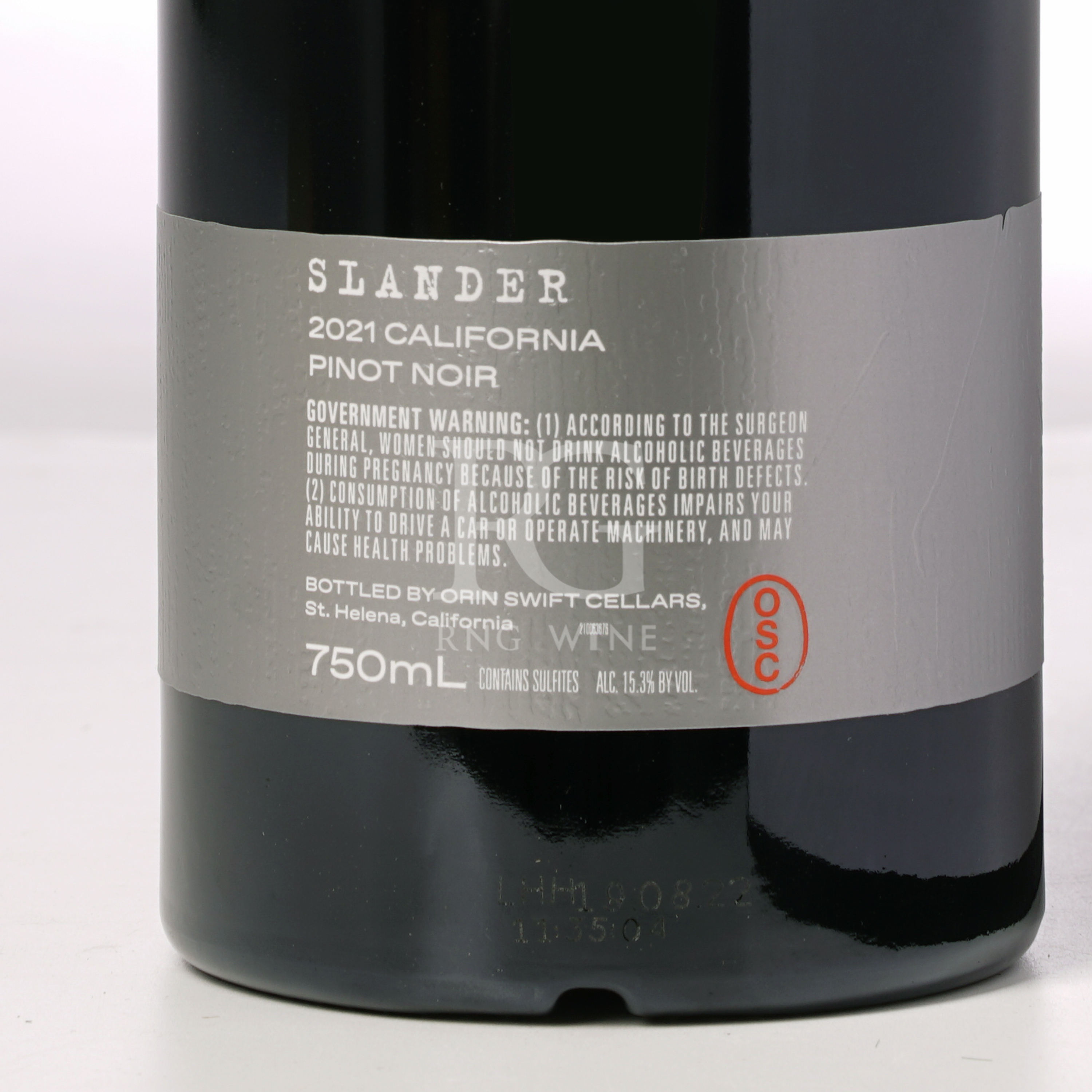 Orin Swift Slander Pinot Noir 2021