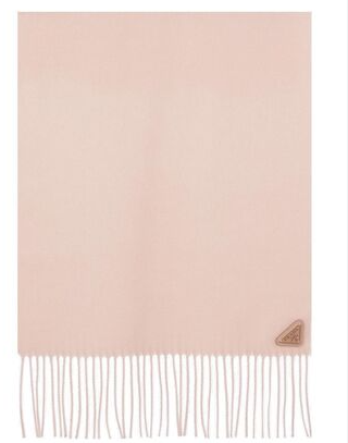 1FF0101-167 PRADA Silk And Cashmere Scarf #1FS065 2COP F0ORK (F-EU-E)