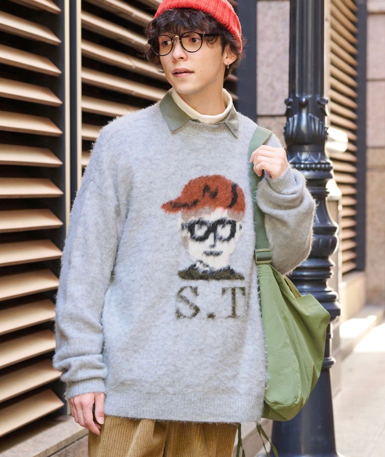 【預購】JN010215 Mono-Mart 提花針織長袖上衣