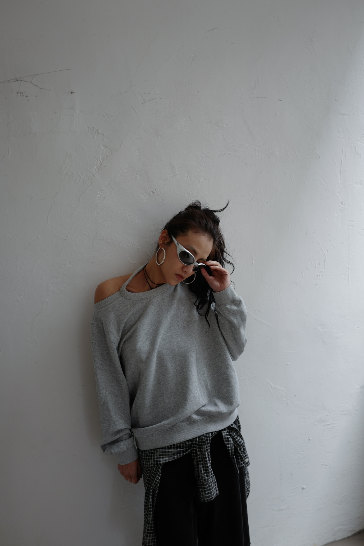 PDDSW203 distress sweatshirt