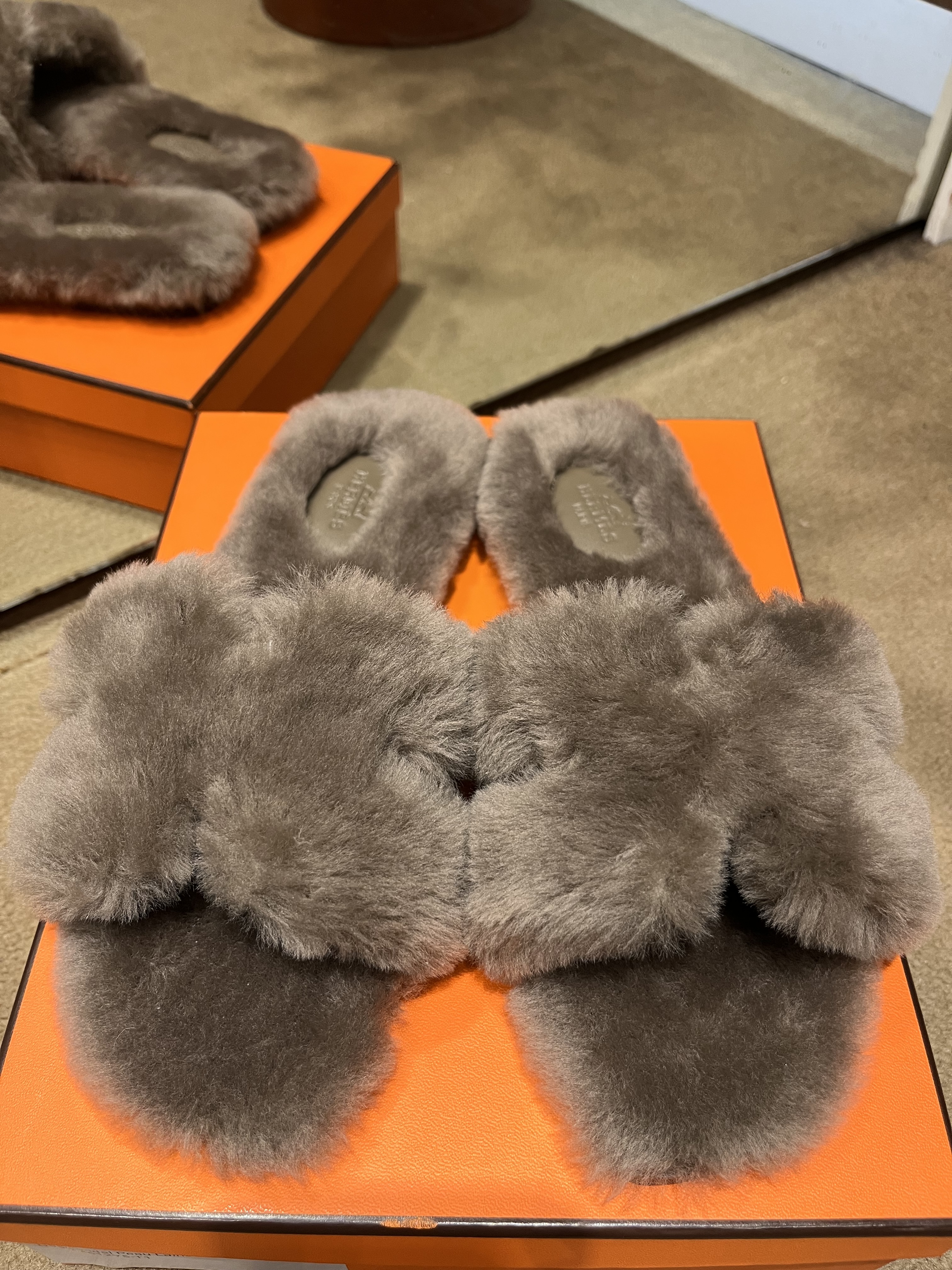 Oran sandal Peau Lainee 18 etoupe #38