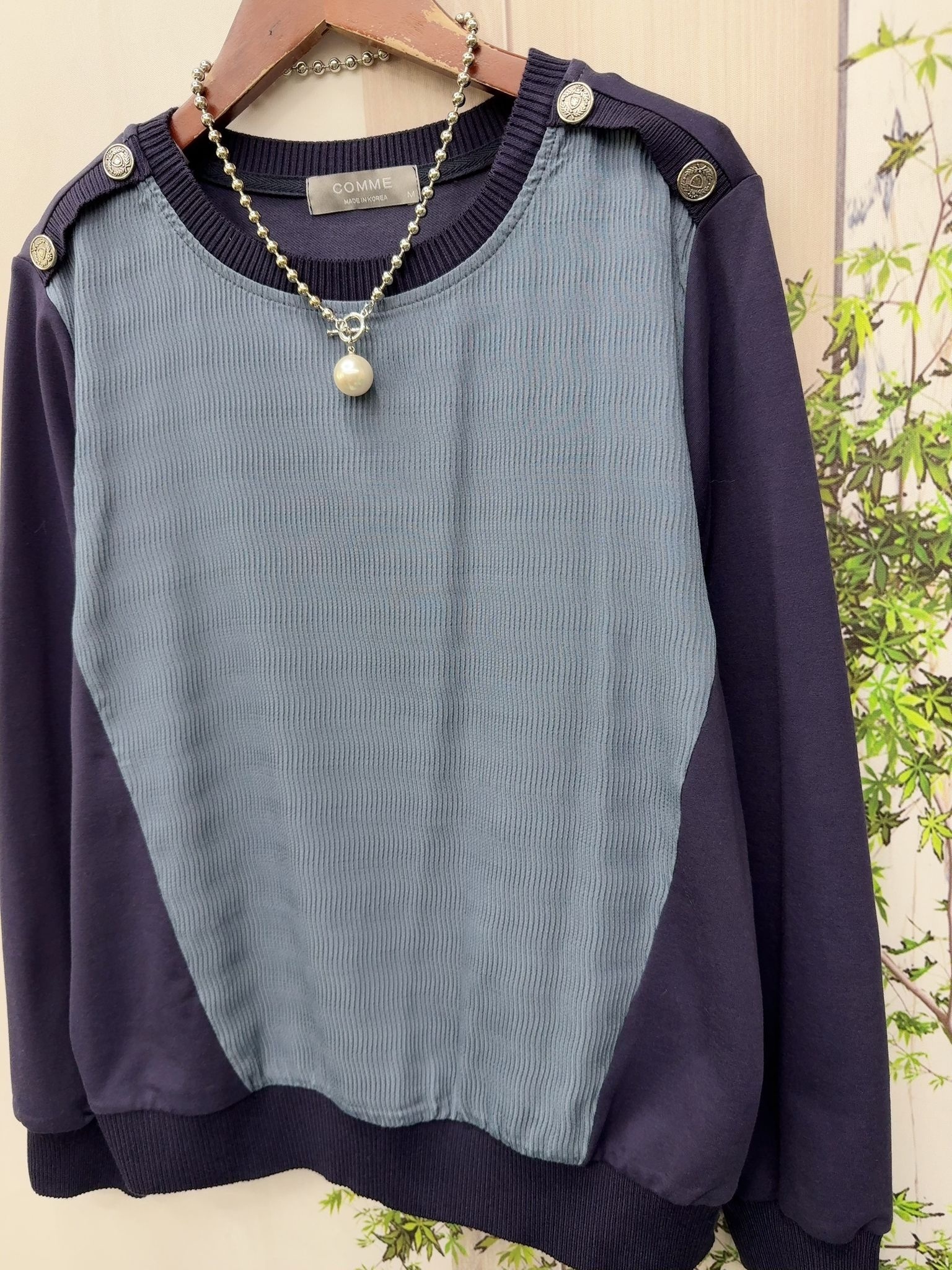 Comme 型格拼色top ～133F