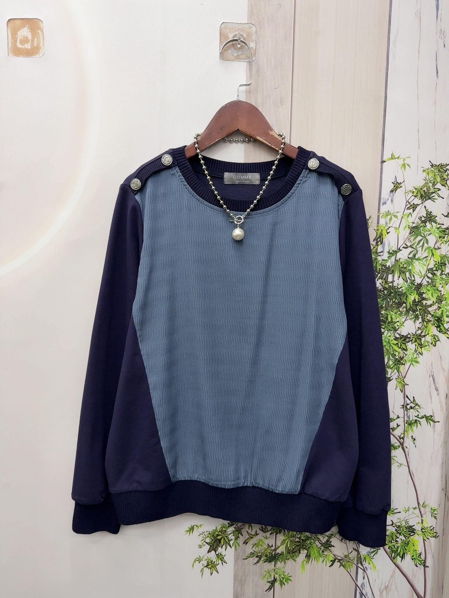 Comme 型格拼色top ～133F