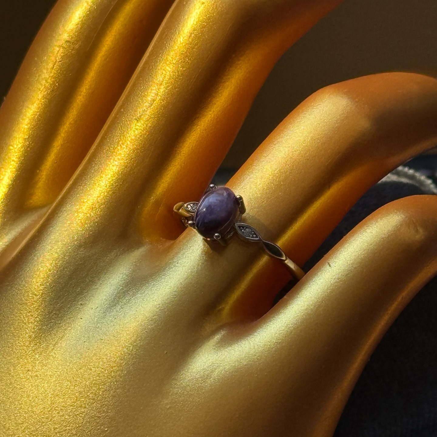 [原石] 紫龍晶 水晶戒指