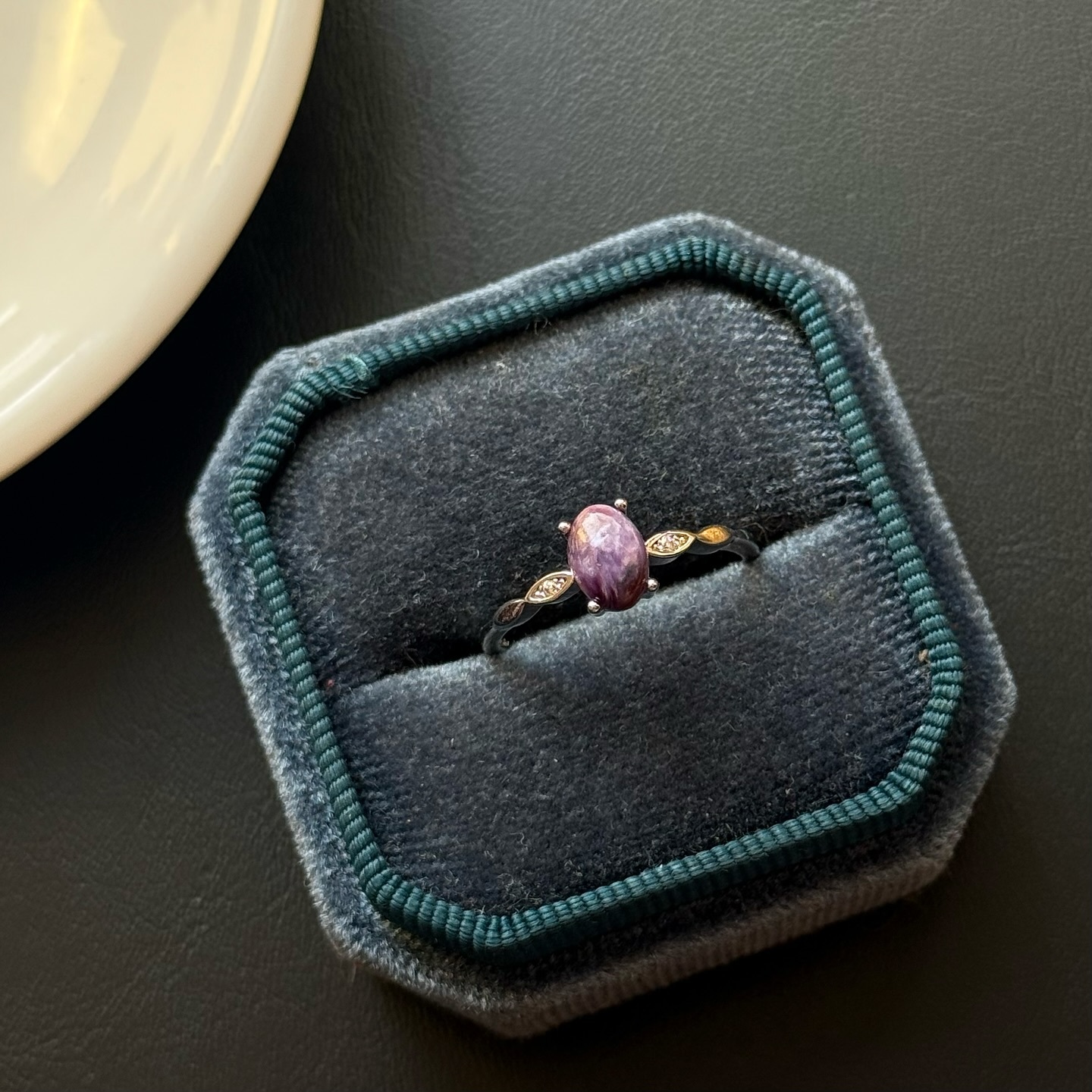 [原石] 紫龍晶 水晶戒指