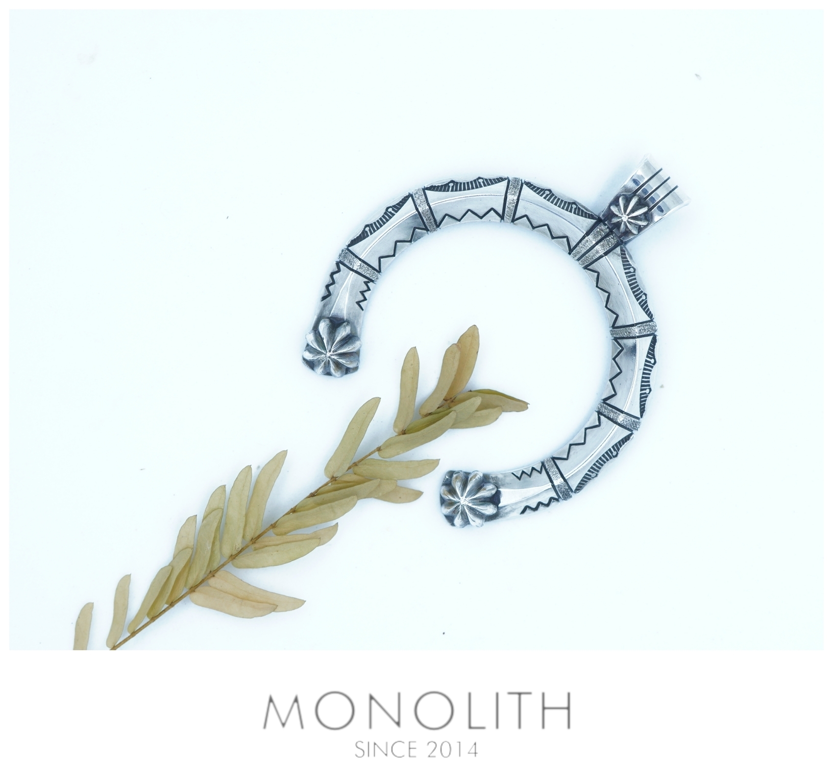 純銀打印月牙【吊墜】