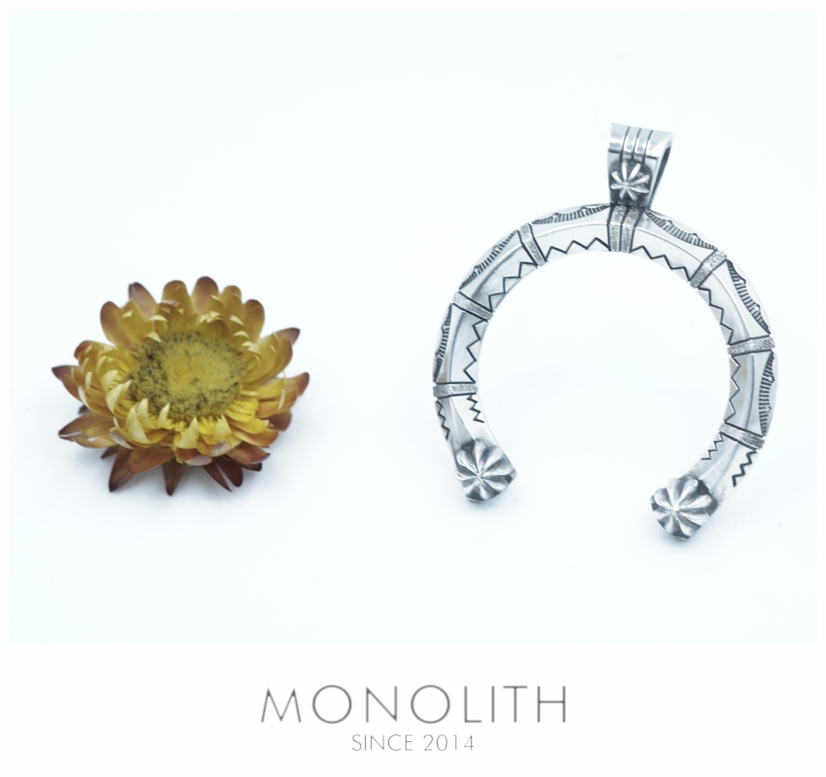 純銀打印月牙【吊墜】