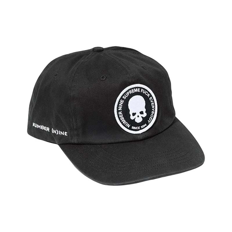 Supreme x Number (N)Ine 6-Panel 帽子 黑色 SUP-22 [台灣現貨]