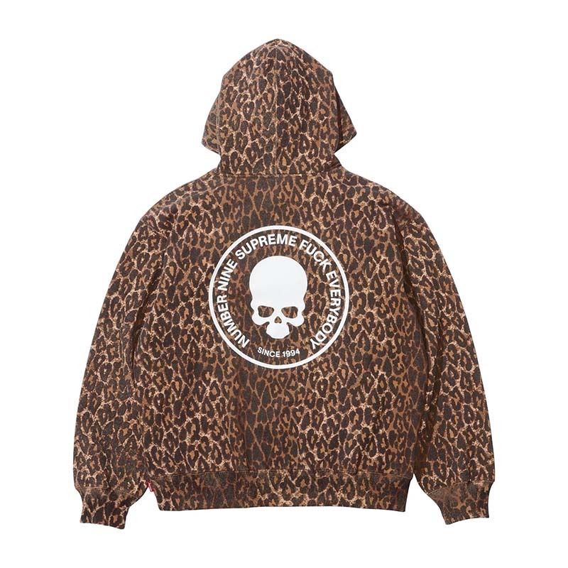 Supreme x Number (N)Ine Hooded Sweatshirt 豹紋 連帽上衣 帽T 長袖 SUP-24 [台灣現貨]