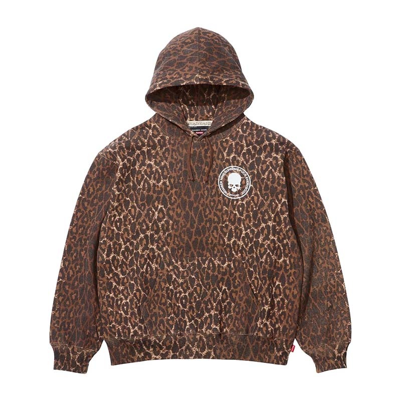 Supreme x Number (N)Ine Hooded Sweatshirt 豹紋 連帽上衣 帽T 長袖 SUP-24 [台灣現貨]