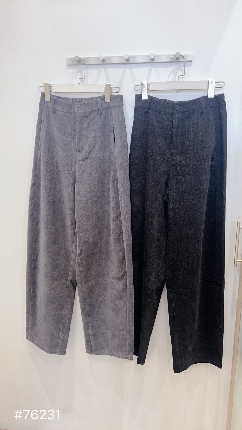 燈心絨彎刀長褲