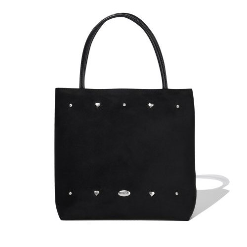 Covernat｜Woman Clover Heart Suede Tote Bag