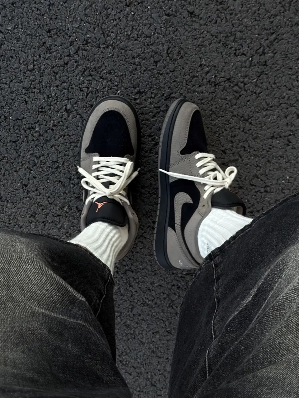 NIKE AIR JORDAN 1 LOW SE AJ1 摩卡灰棕 黑色 咖黑 灰咖 拼接 倒勾平替 麂皮 荔枝皮革 男鞋 IB7109-005 / 預購