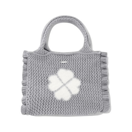 Covernat｜Woman Clover Heart Mini Knit Tote Bag