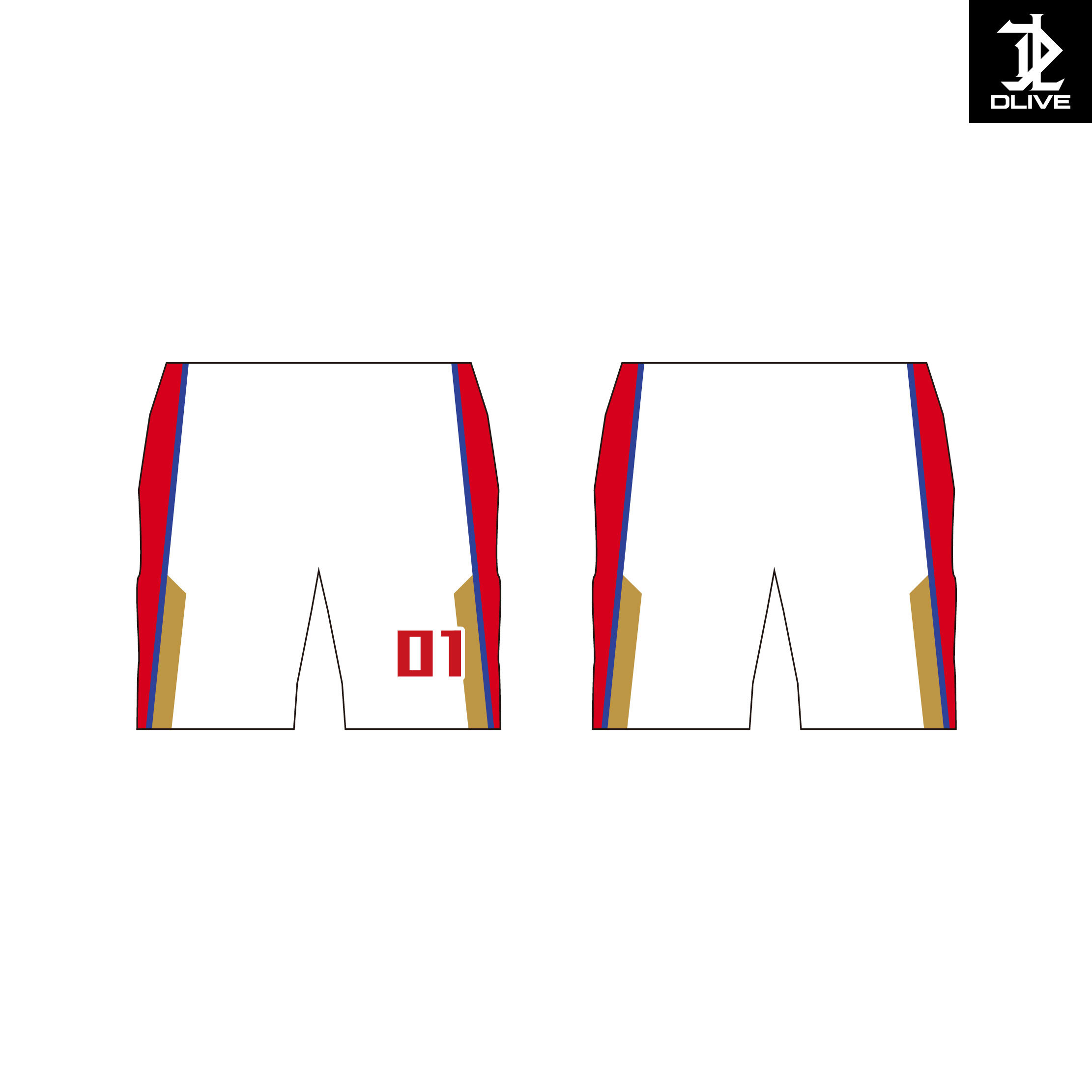 【DLIVE X 裕隆】球迷版球褲 (共2款)(預購款)