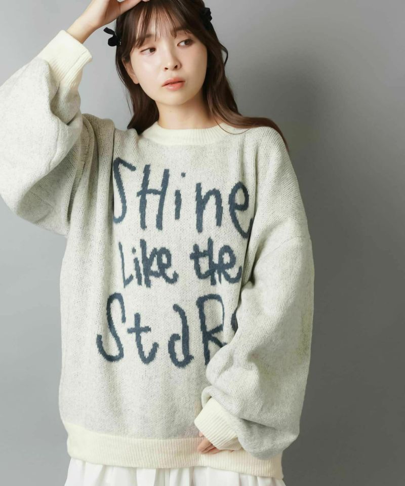 日本預訂 WINTER SALE SS 超大羽毛針織衫 / 手寫Logo TOP