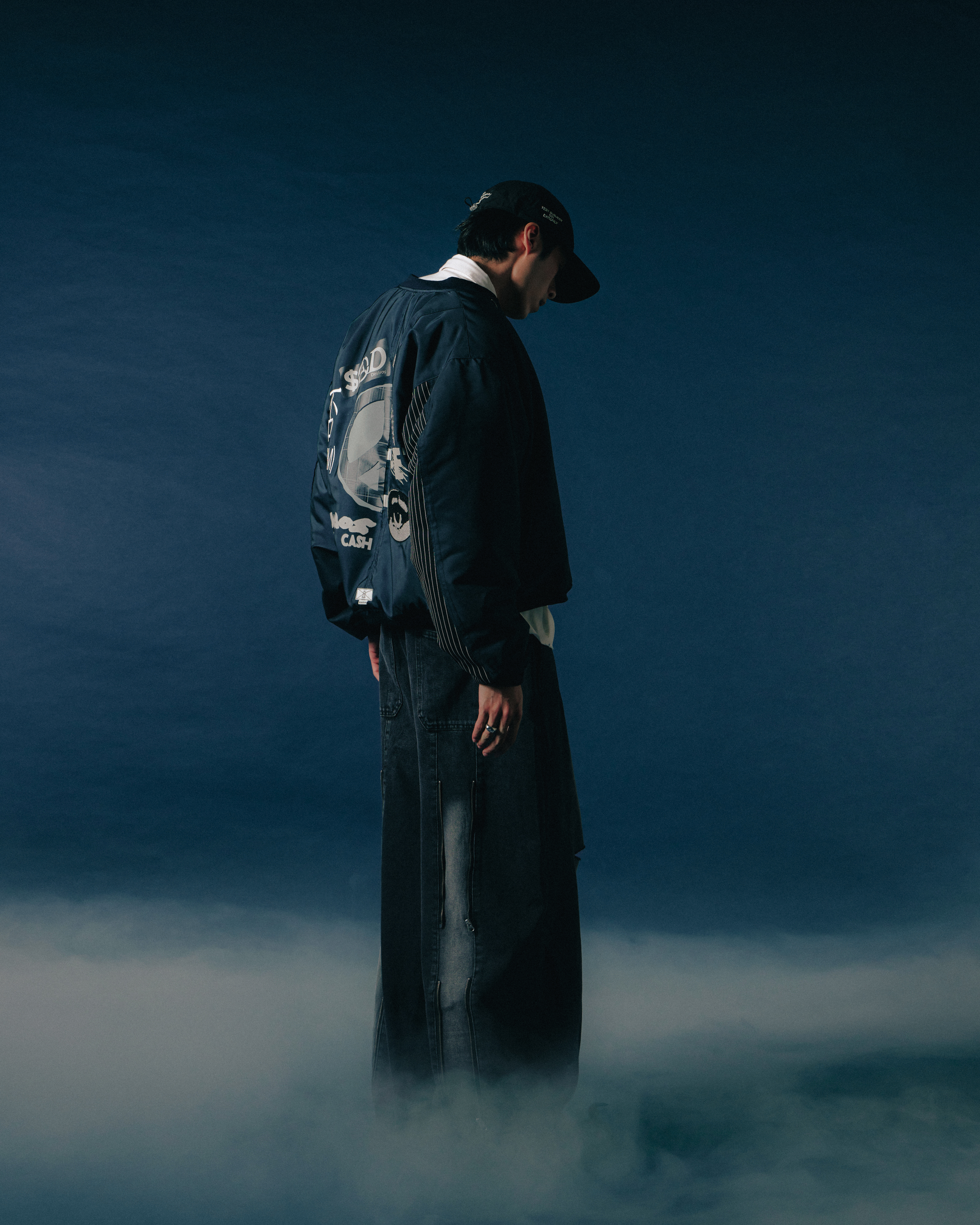 Wall of Sound - W10S “FORM” Rider-Flight Jacket - Navy