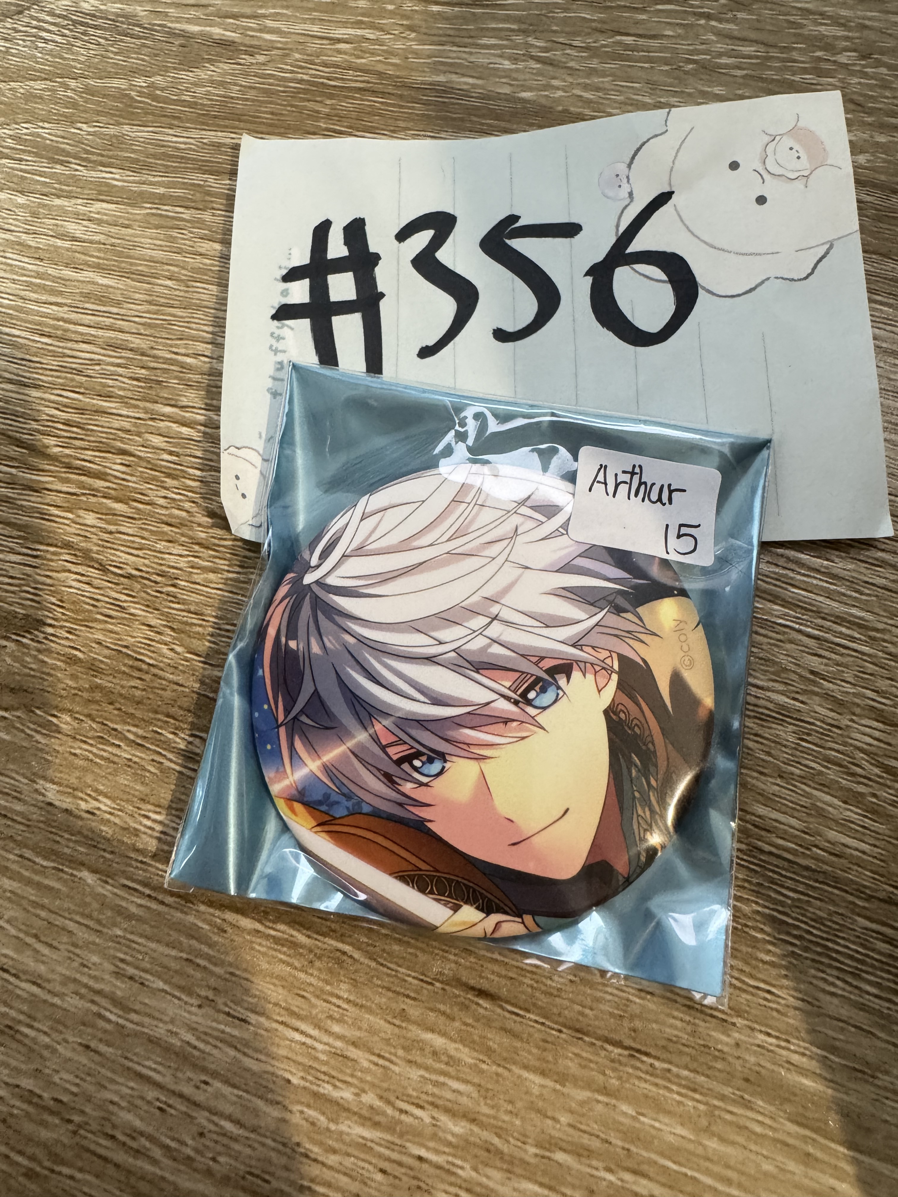 魔法使的約定 ARTHUR 襟章#356