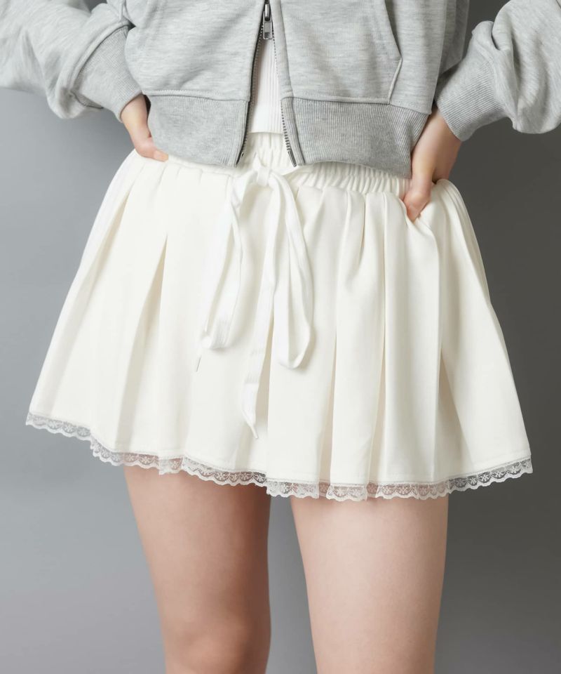 日本預訂 WINTER SALE SS 衛衣百褶迷你裙/蕾絲裙邊/含內褲