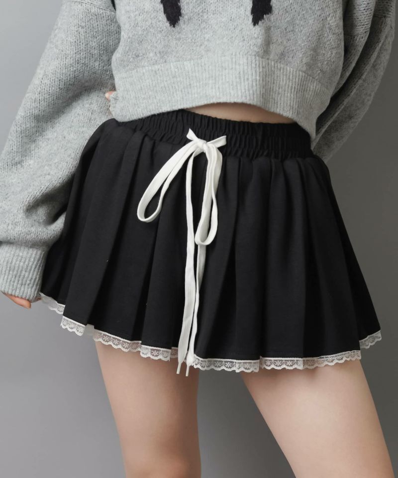 日本預訂 WINTER SALE SS 衛衣百褶迷你裙/蕾絲裙邊/含內褲