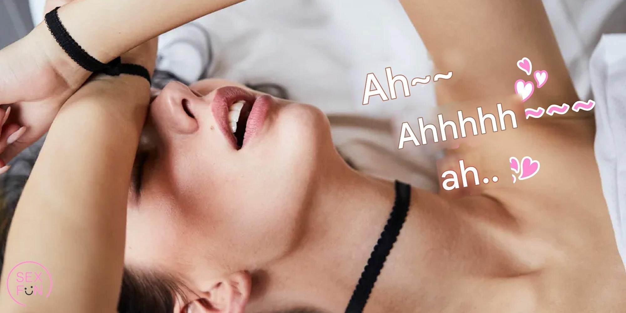 Couple experiencing intense pleasure during intimacy