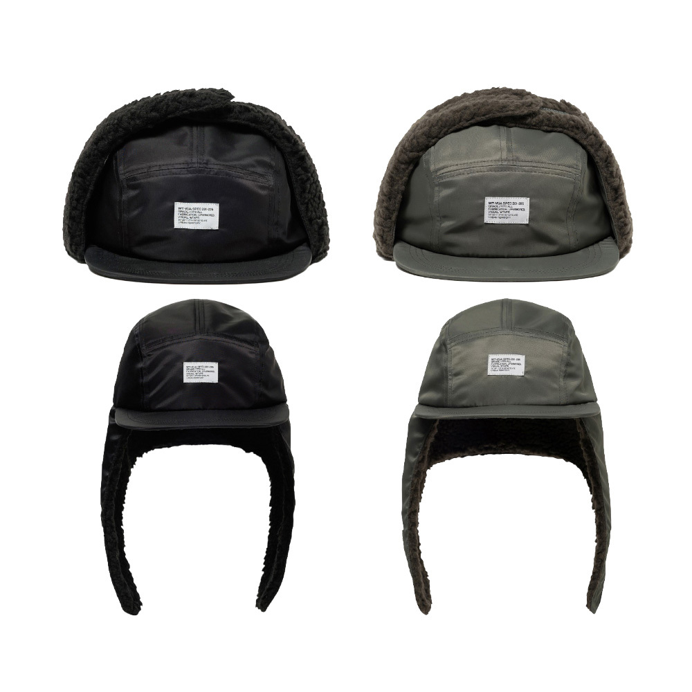 WTAPS AVT / CAP / NYLON. SATIN. CORDURA® 飛行帽 橄欖綠 / 黑色 252HCDT-HT06