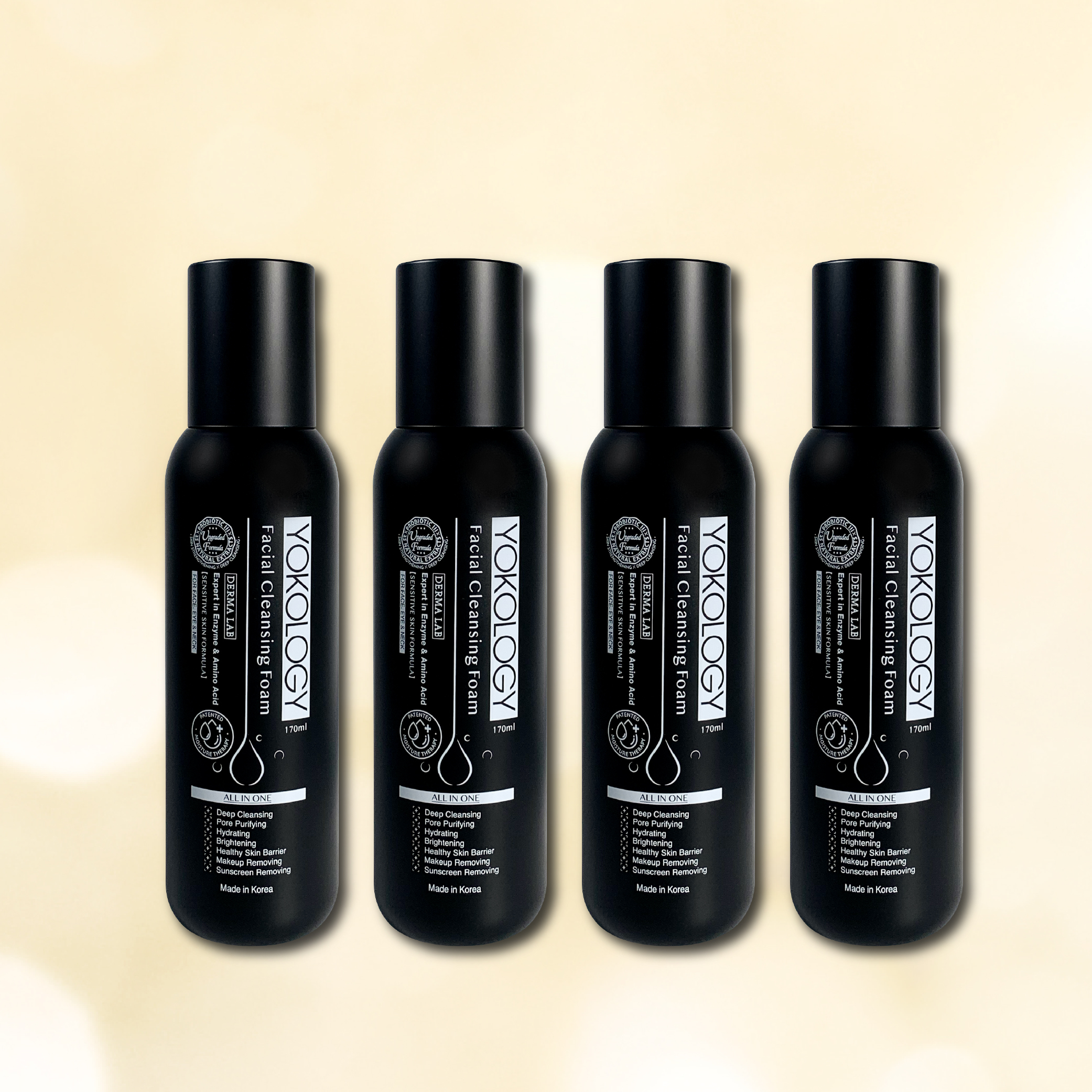 新升級Derma Lab韓國保養級泡沫潔面乳 / 4支（原價：$1,552）