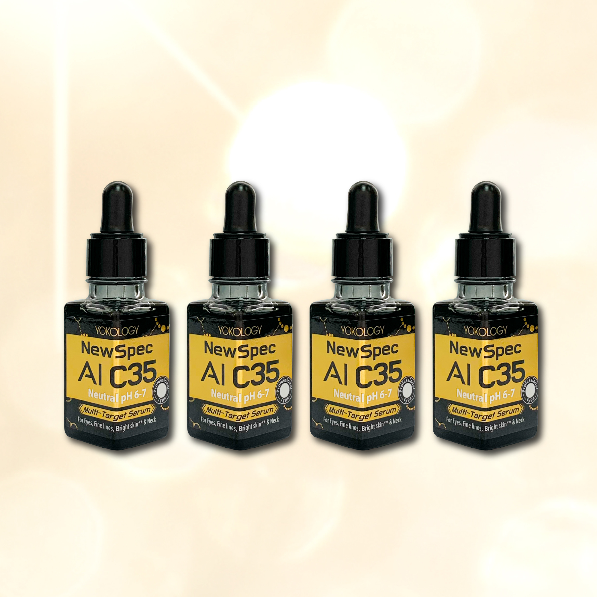 YOKOLOGY NewSpec AI C35 超智能‧高濃度醫學級維C｜高效重點袪斑袪眼紋逆齡精華 (10ml)/4支 (原價:$3,920)