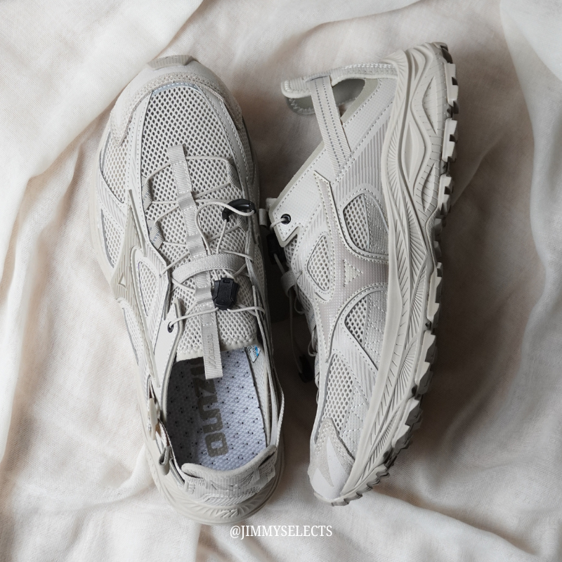 MIZUNO Racer Trail 機能越野鞋｜防滑耐磨 × 透氣快乾｜輕量抓地｜中性款 羽毛灰 D1GH241905