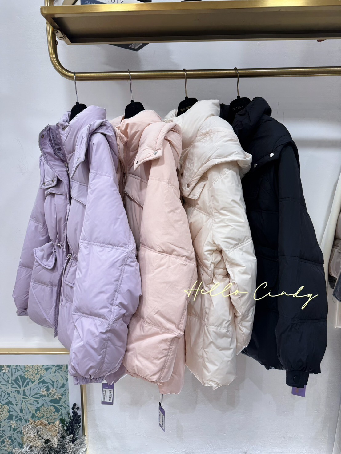 B12160 Cindy獨賣～超值又好看的白鴨絨連帽抽繩外套