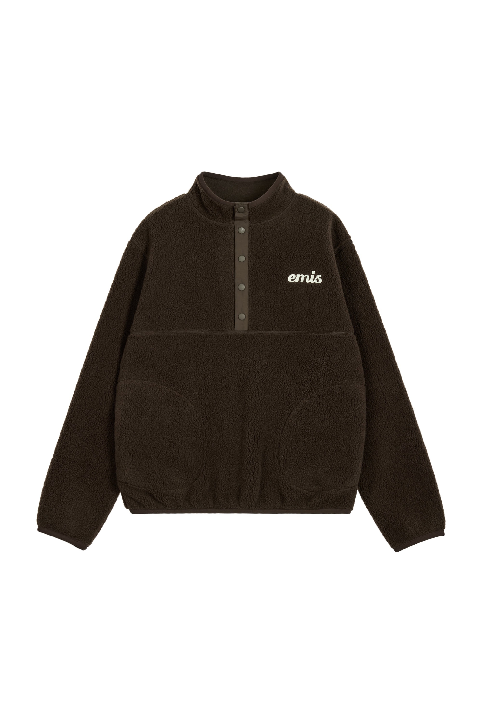 EMIS OVERSIZED HALF NECK FLEECE TOP