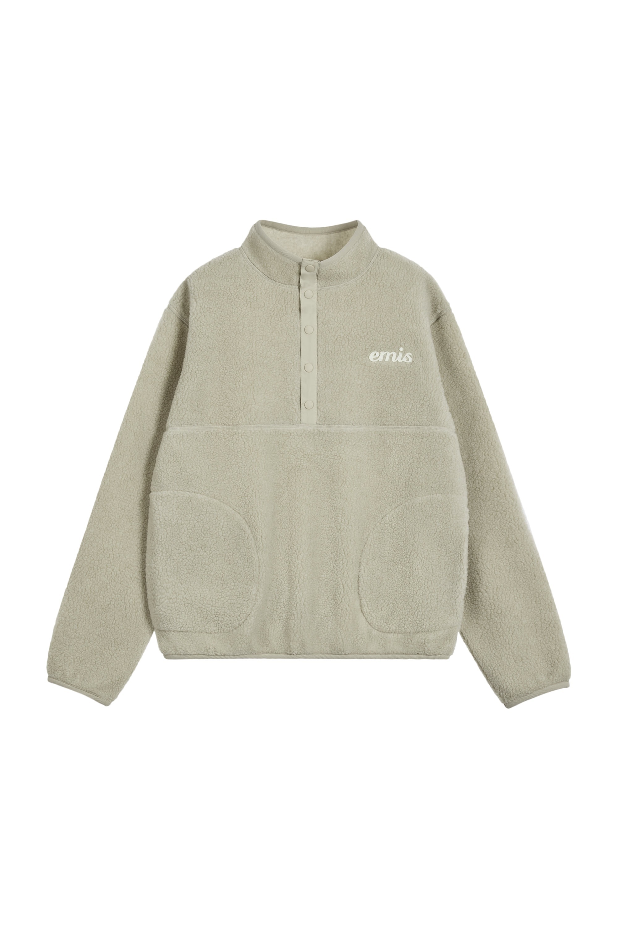 EMIS OVERSIZED HALF NECK FLEECE TOP