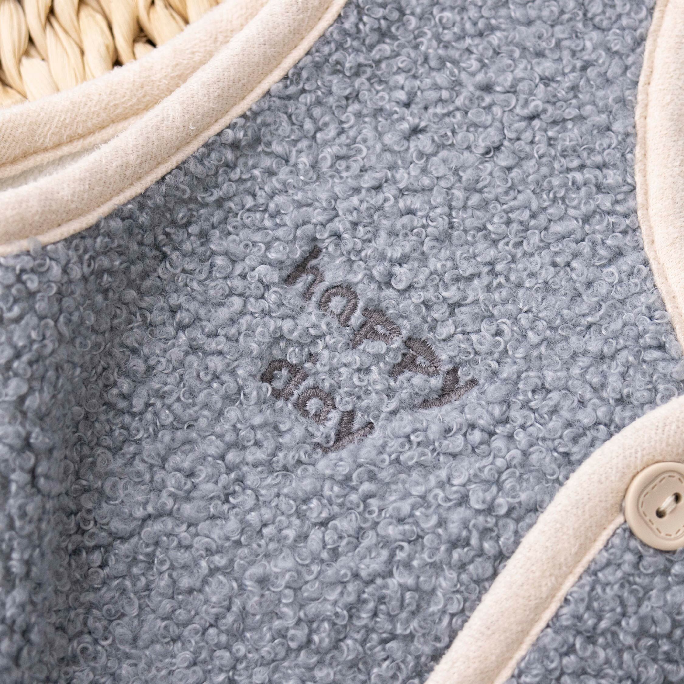 【H55721】QQ毛無尾熊口袋刷毛背心