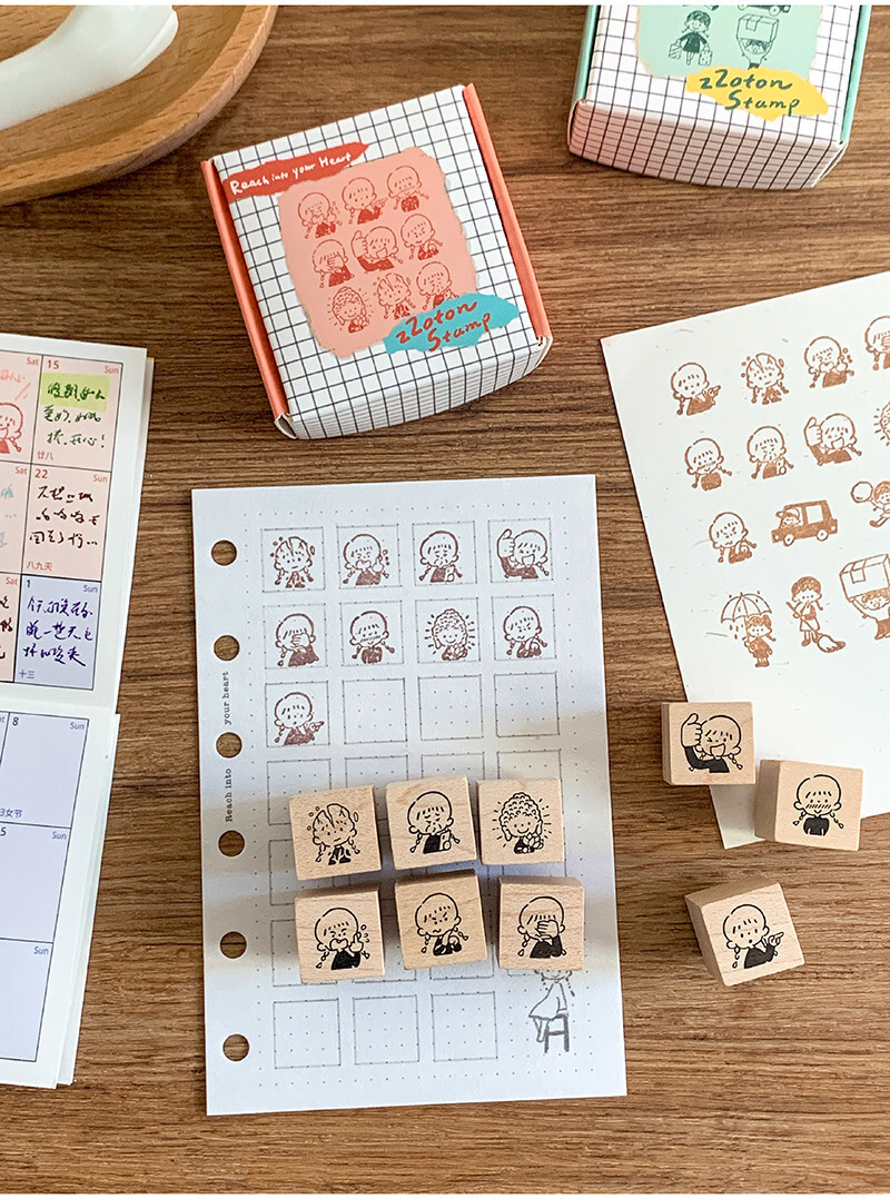 Molinta - Rubber Stamp - Little Emoji v3