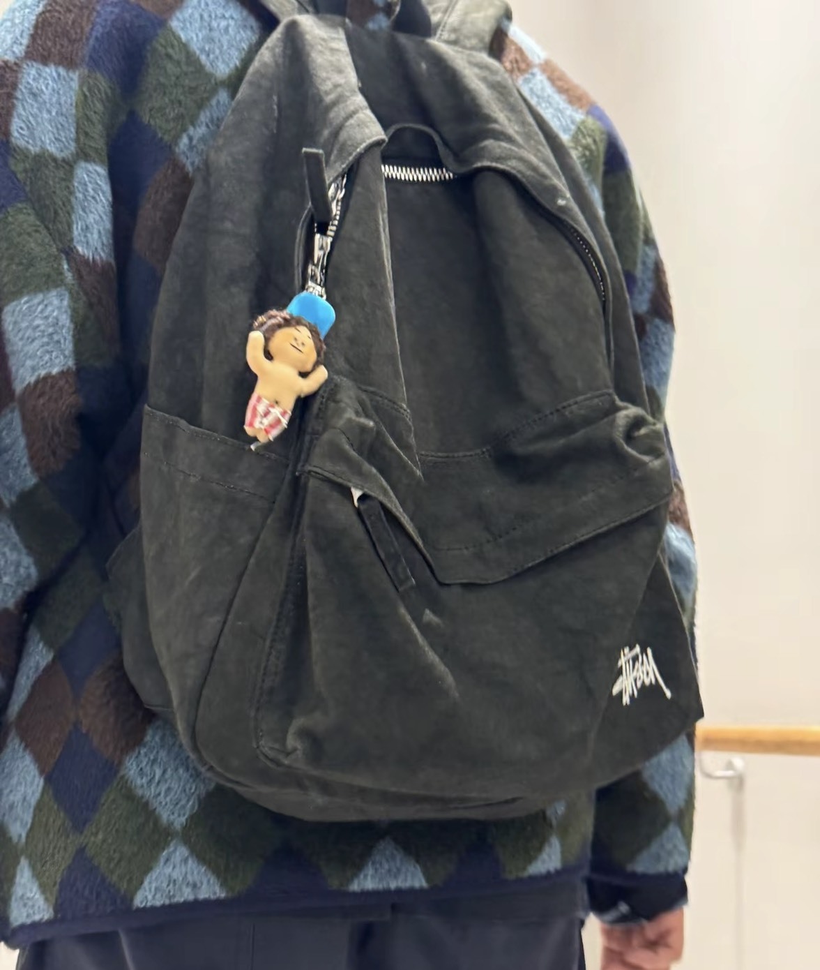 【預購】Stussy CANVAS Backpack 黑色 水洗 後背包