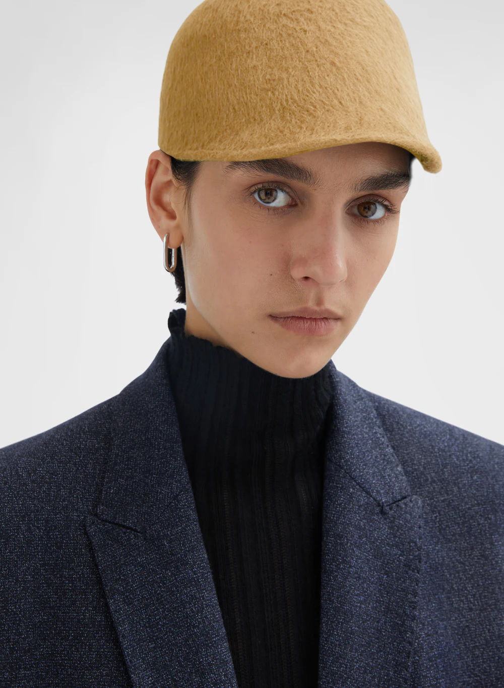 AGNONA 兔毛氈騎行帽