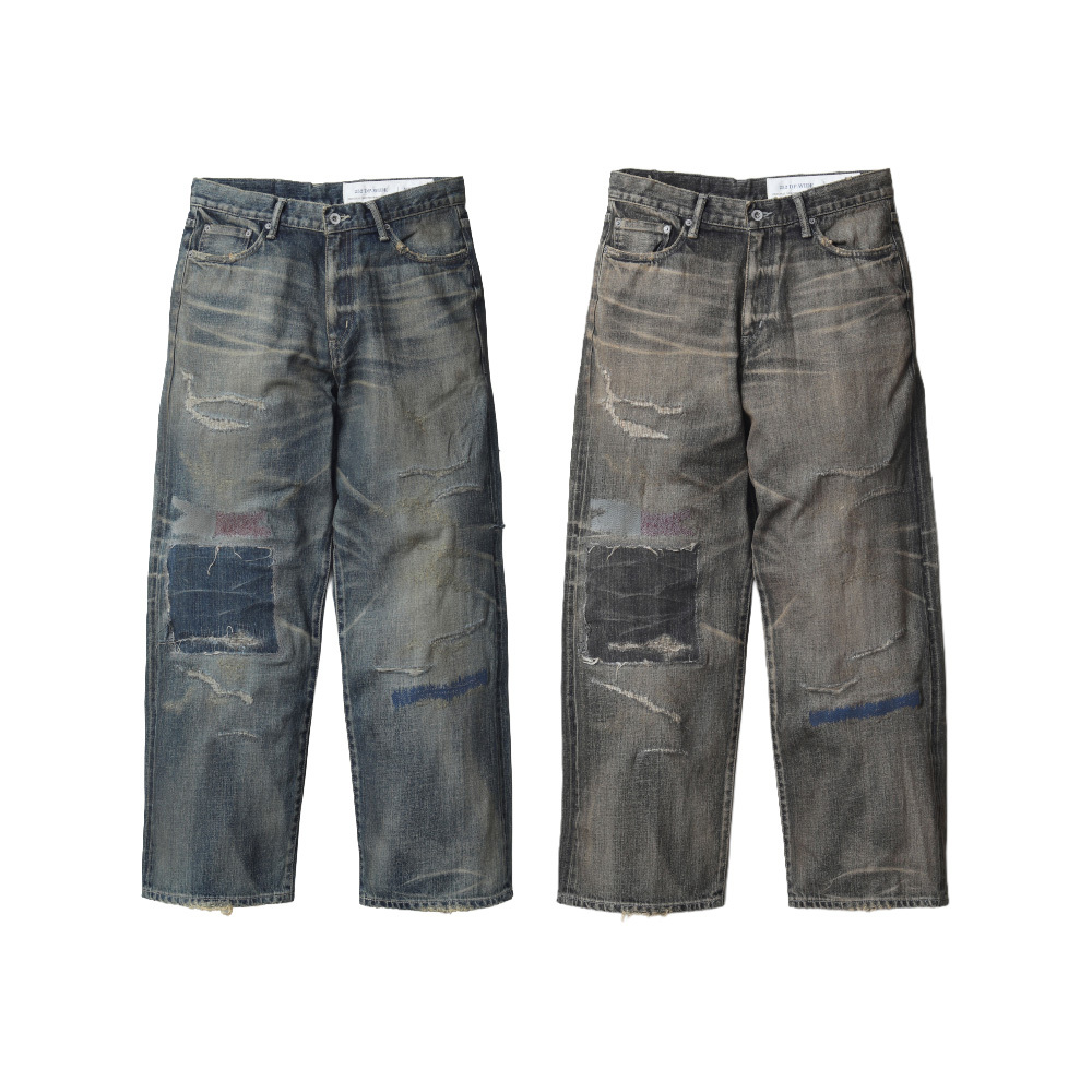 NEIGHBORHOOD SAVAGE DENIM DP WIDE PANTS 牛仔褲 黑色 / 原色 252XBNH-PTM07